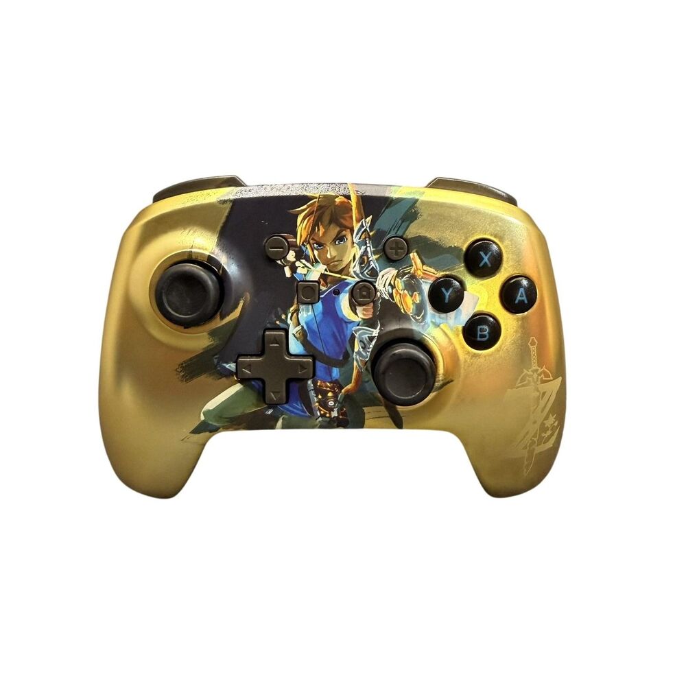 PowerA Wireless Controller Nintendo Switch Zelda Link Gold Gamepad 1513095-01